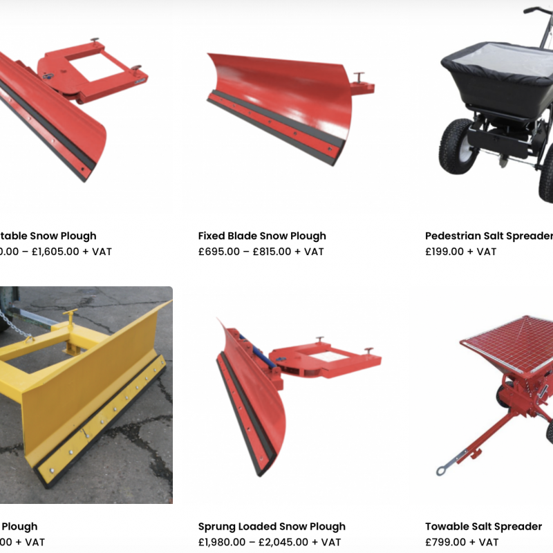 Prepare for Winter With Tipping Skips’ Forklift Snow Ploughs and Salt Spreaders