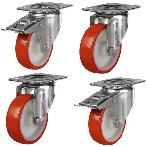 200mm Polyurethane Castors